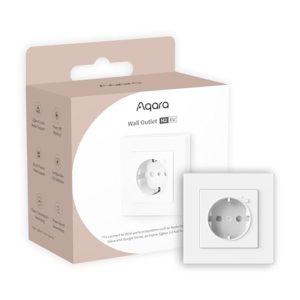 Aqara Wandsteckdose H2 EU mit Matter, Zigbee 3.0 HUB erfordert, 16A, Energieüberwachung und Stromschutz, mit Timer, Timer-Modus und Sprachsteuerung, HomeKit unterstützt, Alexa, Google Home und IFTTT