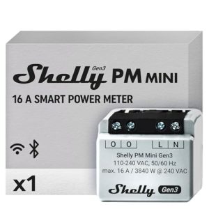 Shelly Relais "Plus Pm Mini Gen. 3" Wlan Bt Unterputz