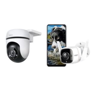 TP-Link Tapo C500 WLAN-Überwachungskamera für den Außenbereich, 360 Grad, Auflösung 1080p, Bewegungserkennung, Nachtsicht bis zu 30 m & Tapo C310 Überwachungskamera Außen, WLAN IP Kamera