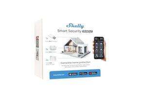 Shelly Smart Security Bundle | Intelligenter Bluetooth-Sicherheitspaket mit Bluetooth Gateway, Bewegungssensor und Fenstersensor | Heimautomatisierung | Kein Hub Erforderlich | Lange Akkulaufzeit