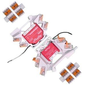 2 Stück Printtastisch Shelly Hutschienenhalter für 29 Shelly Relais: Plus 1, 1 Mini Gen3, Plus 1PM, 1PM Mini Gen3, Plus 2PM, 2.5, RGBW 2, PM, EM, Plus i4, Hutschiene Halterung, Elektroinstallation