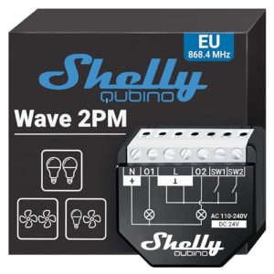 Home Shelly · Wave·""Wave 2pm""· Relais· Max. 16a· 2 Kanäle· Unterput