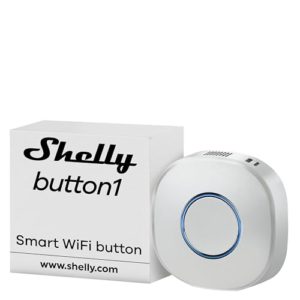 Shelly Button1 - Weiß | WLAN Smart Button - Intelligente Taste | Smart Scene Controller für Aktionen und Szenensteuerung | iOS Android App | LED-Anzeige | App iOS Android| Steuerung von Lichtern