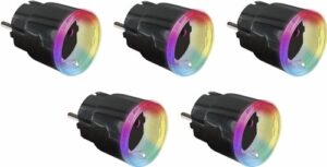 SHELLY WLAN-Steckdose Plus Plug S, 12 A, Messfunktion, schwarz. 5 Stück