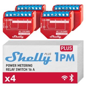 Shelly Plus 1 PM 4er Pack
