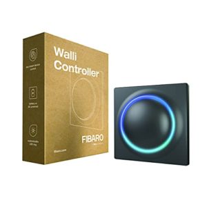 FIBARO Walli Controller/Z-Wave Plus Aufputz-Batteriebetriebene Fernbedienung, Anthracite, FGWCEU-201-8, FGWCEU-201-1-8
