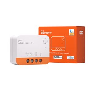 SONOFF ZBMINIL2 Zigbee Smart Schalter,6A/1440W 2 Way Smart Switch(Kein Neutralleiter Erforderlich),Smart Lichtschalter Zigbee 3.0 Hub Erforderlich,Kompatibel mit Alexa, Google Home.