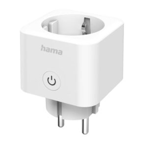 Hama 00176638 Smarte WLAN-Steckdose, Matter, sprach- u. appgesteuert, nachrüstbar, 3.680W