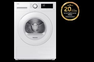 Samsung DV80CGC2B0TEEG, DV5000C, Wärmepumpentrockner, EEK: A+++ mit SmartThings und Hygiene-Programm, 8 kg Weiß