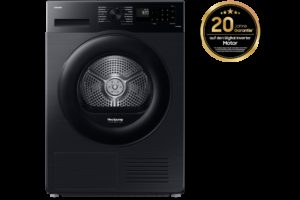 Samsung DV81CGC2B0ABEG, DV5000C, Wärmepumpentrockner, EEK: A+++ mit SmartThings und Hygiene-Programm, 8 kg Schwarz