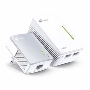 TP-Link WLAN Powerline Adapter Set TL-WPA4220 KIT(600Mbit/s, WLAN 300Mbit/s, Wi-Fi Clone, Fast-Ethernet-LAN, Plug&Play, Kompatibel mit allen HomePlug AV/AV2)