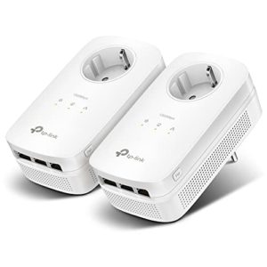 TP-Link AV1300 Gigabit Powerline Set 2 x Adapter, bis zu 1.300 Mbit/s, 300m Reichweite, 3x Gigabit LAN