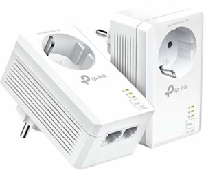 TP-Link TL-PA7027P KIT AV1000 2-Port Gigabit Passthrough Powerline Starter Kit Homeplug / PowerLine