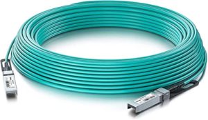 10Gtek® 10GbE SFP+ AOC Kabel 15-Meter(49ft), 10GBASE Active Optical SFP Cable für Cisco SFP-10G-AOC15M, Ubiquiti UniFi, Supermicro, Mikrotik, Netgear, TP-Link, D-Link, Zyxel, QNAP NAS, Open Switch