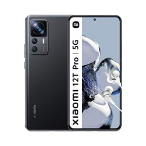 Xiaomi 12T Pro 5G Smartphone+Kopfhörer, 8+256GB, 6.67” 120Hz CrystalRes AMOLED-Display, Snapdragon 8+ Gen 1, 200MP Ultimate Kamera, 120W HyperCharge, 5000mAh, Black (DE Version + 2 Jahre Garantie)