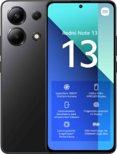 Xiaomi Redmi Note 13 6/128GB Dual-SIM Smartphone midnight black EU