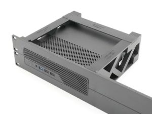 Rackmount für MiniSforum MS-01 Spritzguss-Front- und 3D-gedruckte hintere Arme, 48,3 cm, 2U