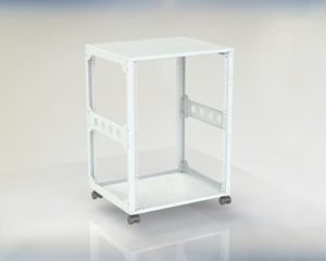 Rack Magic - 19" Mini Rack 15HE - 440mm Tiefe - RAL7035-19 Zoll Serverschrank - 19" Studiorack - Open Frame Rack