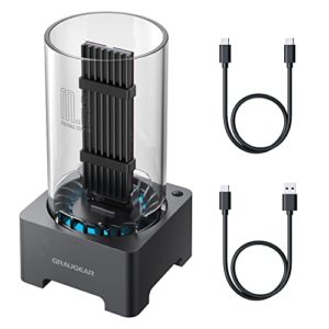 GRAUGEAR M2 Docking-Station [10Gbit/s] für NVMe+NGFF SSD, Unterstützt alle M.2 SSD 22110/2280/2260/2242/2230, USB3.2 Gen2, 50mm leiser Lüfter