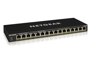 NETGEAR GS316P SOHO Unmanaged Switch [16x Gigabit Ethernet PoE+, 115W]