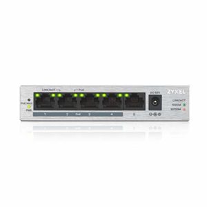 Zyxel GS1005HP Unmanaged Switch 5x Gigabit Ethernet (4x PoE+, max. 60 Watt)