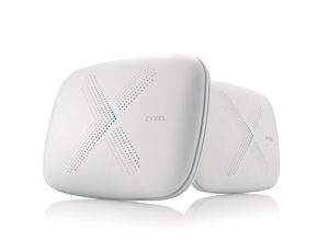 Zyxel Multy X Tri-Band AC3000 WLAN-Mesh-System für den gesamten häuslichen Bereich. Kompatibel mit Alexa. Router und Satellit - 2er Pack [WSQ50]