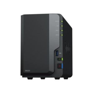 Synology DS223 2-Bay Diskstation NAS (Realtek RTD1619B Quad-Core 2GB Ram 1xRJ-45 1GbE LAN-Port) 4TB Bundle mit 2 x 2TB Seagate IronWolf NAS HDDs