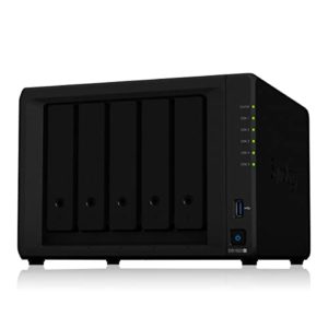 Synology DS1522+ 5-Bay DiskStation NAS AMD Ryzen R1600 8GB Ram 4xRJ-45 1GbE LAN-Port, ohne HDDs