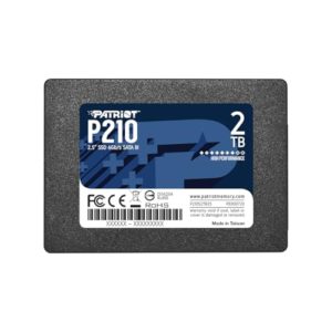 Patriot P210 Interne Solid State Drive 2TB SSD SATA 3 2,5 Zoll