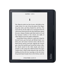 Kobo Sage | eReader | Blendfreier 8-Zoll-HD-Touchscreen | Wasserdicht | Anpassbare Helligkeit und Farbtemperatur | Blaulichtreduzierung | Bluetooth | WLAN | 32GB Speicher | Carta E Ink-Technologie